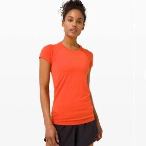 Lululemon Swiftly Tech Short Sleeve Orange Size 6